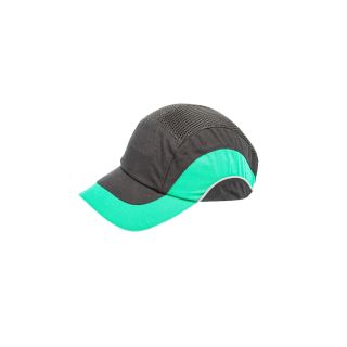 Каскетка захисна В-CAP (чорно-зелена)